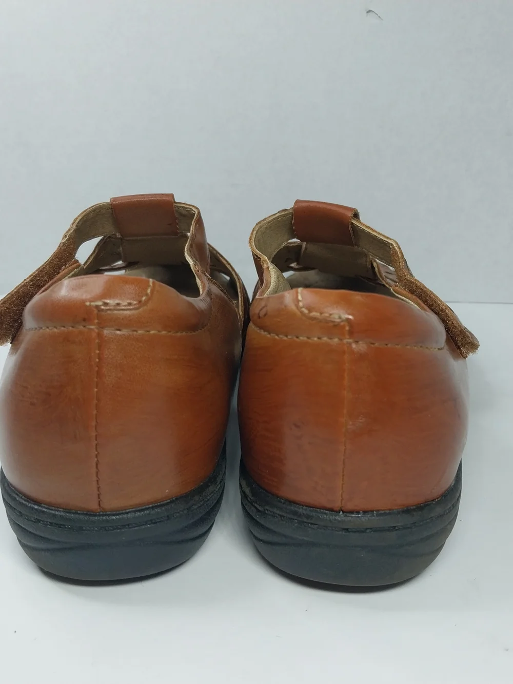 Earth Spirit Sandal Womens 8 Brown Fisherman Closed Toe Slip On Casual Leather - Picture 5 of 12